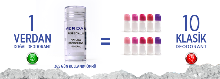 Verdan Doğal Kristal Deodorant Kullanım Ömrü